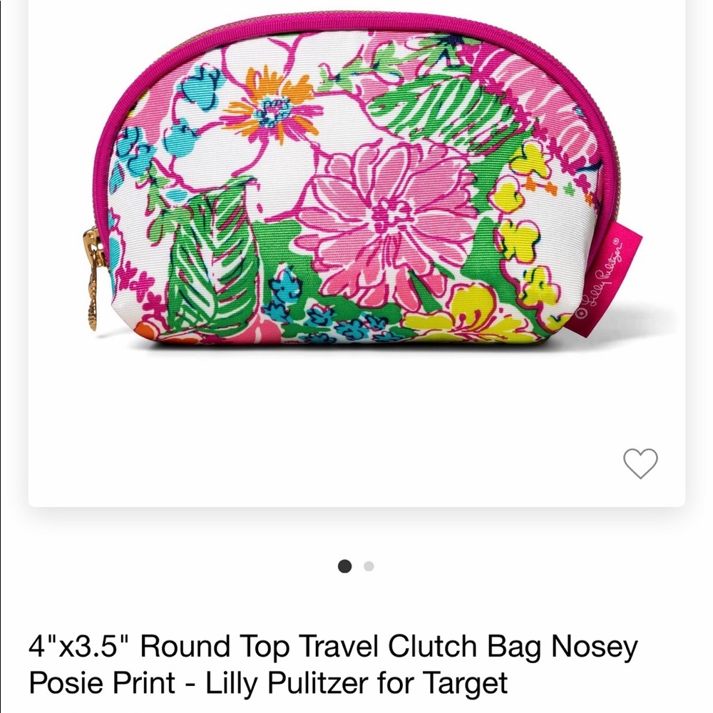 LILLY PULITZER TRAVEL CLUTCH BAG Nosey Posie Print 🌸🌺 - Picture 2 of 8